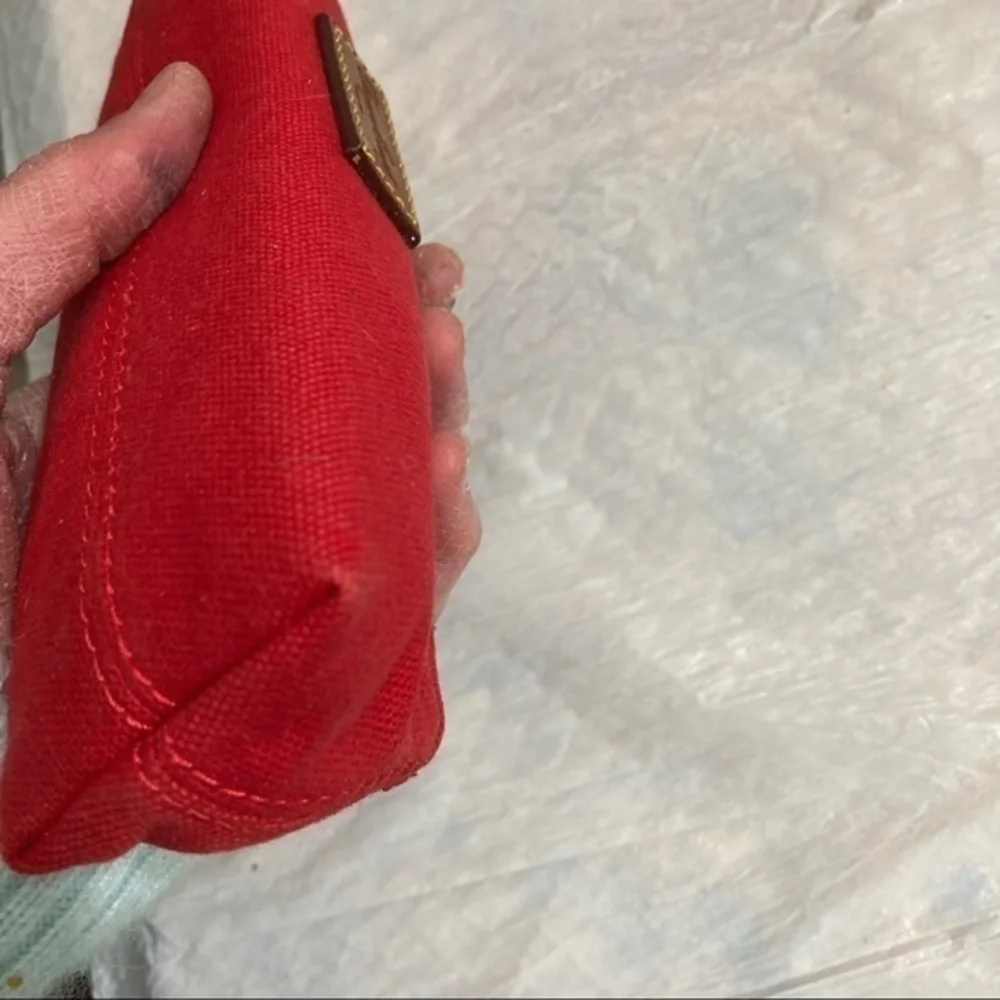Dooney and Bourke red cosmetic case